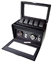 Dulwich of London Dual Watch Winder for 2 Watch with Storage for Rolex Breitling Tag Omega Cartier Hublot etc Uhrenbeweger