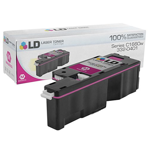 LD Â© Compatible Toner to Replace Dell 332-0401 (4J0X7) Magenta Toner Cartridge for your Dell C1660w Color Printer