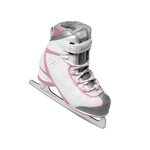 Riedell 615 SS Soft Series Girls White Pink Ladies Womens Mens Boys Kids Childrens Youth Recreational Figure Ice Skates