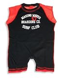 Mish Mish - Infant Baby Boys Sleeveless Romper, Navy, Red, White