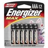 Energizer(R) Max(R) AAA Alkaline Batteries, Pack Of 12