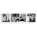 Audrey Hepburn Movie (Breakfast at Tiffany's, 3 Shots) Poster Print - 12" X 36"