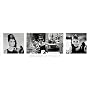 Audrey Hepburn Movie (Breakfast at Tiffany's, 3 Shots) Poster Print - 12" X 36"