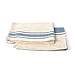 LinenMe Set of 2 Natural Blue Striped Linen Hand and Guest Towels Provence, 18
