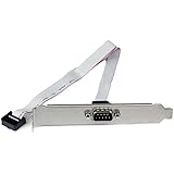 StarTech.com 16 Inch (40cm) 9 P Inch Serial Male to 10 P Inch Motherboard Header Slot Plate (PLATE9M16)