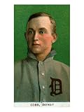 Detroit, MI, Detroit Tigers, Ty Cobb, Baseball Card Giclee Poster Print, 9x12