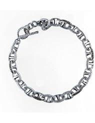 Victoria Kay 3/4ct Black Diamond Link Bracelet in Sterling Silver (I2-I3)