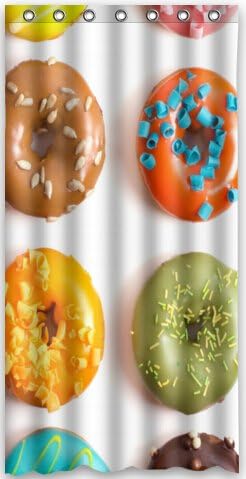 Fashion fond Donut Waterproof Fabric Bath Shower Curtain 36" x 72"