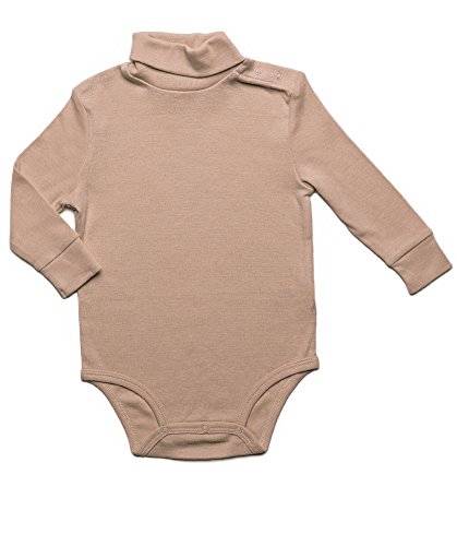 DinoDee Turtleneck Bodysuit 100% Cotton Multiple Colors (6 Months-2 Years)