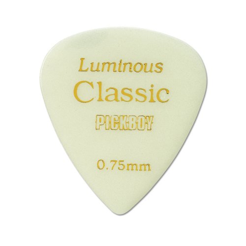 Pickboy Vintage Pick, Luminous, Cellulose, 0.75mm, 10 picks