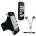 Search : Extreme Sports Exercise Stretchy Black Armband with 8 Secure Adjustable Sizes from 11 inches up to 19 for Apple iPhone 4 , 4th Generation, 4th Gen compatible with 16GB / 32GB - HD Print + 4-inch eBigValue (TM) Determination Hand Strap Key Chain + Includes a Apple iPhone 4 INVISIBLE FULL BODY / SCREEN PROTECTOR Anti Glare Screen Protector Guard, Protects the Front and Back of your iPhone!! + Includes a Crystal Clear High Quality HD Noise Filter Earbuds Earphones Headphones 3.5mm Jack