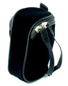 Classy Style Minidv Handycam Camcorder Case for Samsung Sc-mx20 Flash Sc-dx205 DVD Smx-f34bn Smx-f34ln Digital Flash Memory Camcorder and More. (Black Microfiber Special Edition)