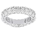 6.00 ct Lady's Oval Shape Diamond Eternity Wedding Band in 18 kt White Gold