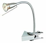 Lite Source LS-156PS Seeker Metal Clip-On Lite, Polished Steel / Chrome