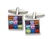 Multi Colour Gem Effect Fashion Cufflinks