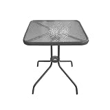 Produkt-Bild: Gartentisch Glastisch 60x60cm Anthrazit