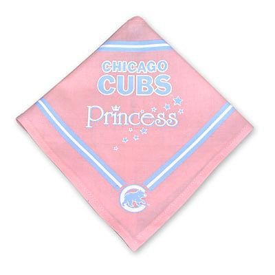 MLB Dog Bandana in Pink Team: Chicago Cubs, Size-See Size Chart Below: Small (5