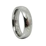 Lord of the Rings Style High Polished Tungsten Carbide One Ring Silver Tone Aniversary engagement wedding Band