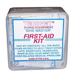Buy Trident Dive Master First-Aid Kit for Scuba Diving, Snorkeling, and Swimming Injuries...