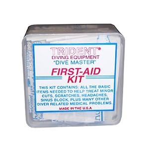 Trident Dive Master First-Aid Kit for Scuba Diving, Snorkeling, and Swimming Injuries Divers Dive Swim Swimmers Snorkel Boat Boating Sail... by