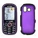 Purple Rubberized Design Snap-On Cover Hard Case Cell Phone