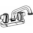 Delta Faucet 2131 Delta 2-Handle Laundry Faucet