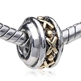 Stunning Wheel European Bead Fits Pandora, Chamilia, Biagi Charm & Bracelet