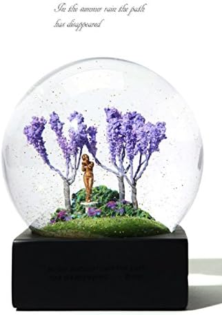 Crystal Ball 100mm Snow Globe with Free Stand (summer)