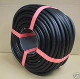 3/8 X 150' Solid Core Rubber Rope Shock Cord Bungee Strap with 25 hooks included.
