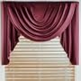 JCPenney Supreme Satin Swag Valance Cranberry