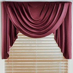 JCPenney Supreme Satin Swag Valance Cranberry