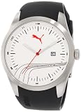 PUMA Men's PU102531002 Stripe Classic Silver White Analog Watch