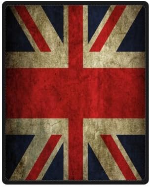 Soft Material Union Jack Flag Fleece Blanket 40 inches x 50 inches (Small)