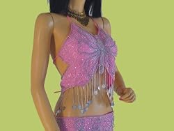 HIP SCARF WRAP COIN BELLY DANCE COSTUME CLOTHING OUTFIT S