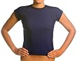 Women's UV Rash Guard Shirt - Cap Sleeved Navy