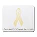 Endometrial Cancer Awareness Ribbon Mouse Pad