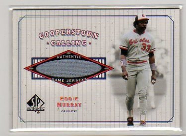 2001 SP Authentic Eddie Murray Game Used Jersey Baseball Card