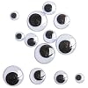 Oz International - Sachet de 100 yeux mobiles adh�sifs diam�tre assortis noir et blanc