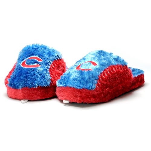 Chicago Cubs Mens MLB Himo Ball Slippers - M