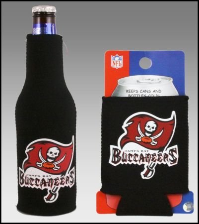 SET OF 2 TAMPA BAY BUCCANEER CAN & BOTTLE KOOZIE COOLER