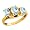 1.58 Ct Genuine Oval Sky Blue Aquamarine Gemstone 14k Yellow Gold Ring