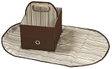 JJ Cole Essentials Diapers and Wipes Caddy Cocoa Stripe