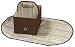 JJ Cole Essentials Diapers and Wipes Caddy Cocoa Stripe