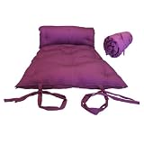 Brand New Burgundy Traditional Japanese Floor Futon Mattresses, Foldable Cushion Mats, Yoga, Meditaion. by 