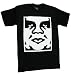 Obey Andre Face Classic Graphic Mens Black Tee Shirt