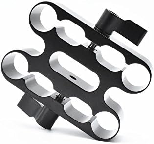 ROZOE 4 15mm Rod Clamp for 15mm DSLR Shouler Rig System Support (Black)-C0809