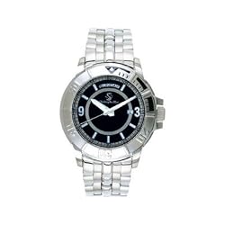 Christophe Skye - Dayview Black Automatic All Stainless Steel Watch. Model: CS-843332000290