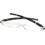 Carson Optical Rim-Free Reading Glasses - Black Retro Swirl Pattern - RG-30