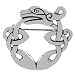 Sterling Silver Celtic Dragon Pin