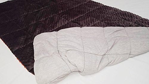 Charcoal Minky Weighted Sensory Blanket -13lb 48x70